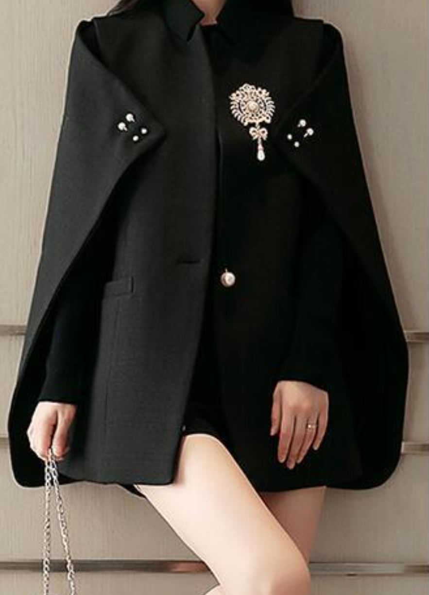 Vintage Wrap Cape Blazer